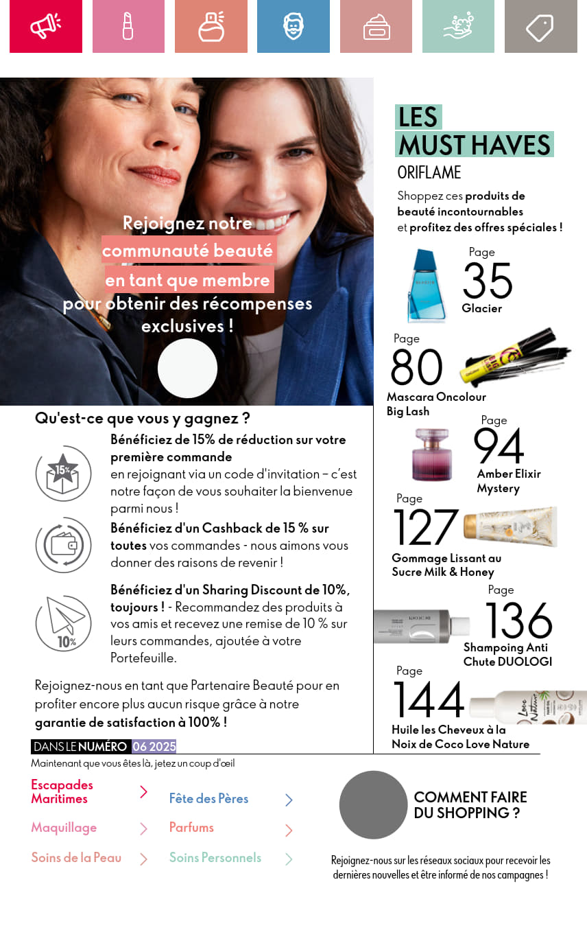 catalogue oriflame 2025 juin N034 page 002